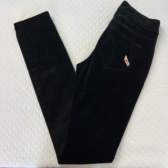 Brand New Parasuco Women's 25 Black Velvet Sofia Fit Mid Low Rise y2k Jeans - Picture 13 of 16